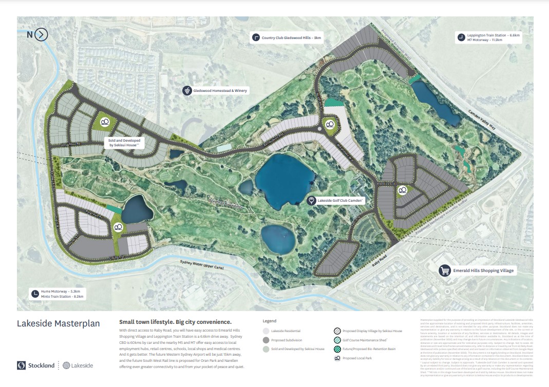 [Land for Sale] Stockland Lakeside, Gledswood Hills OpenLot